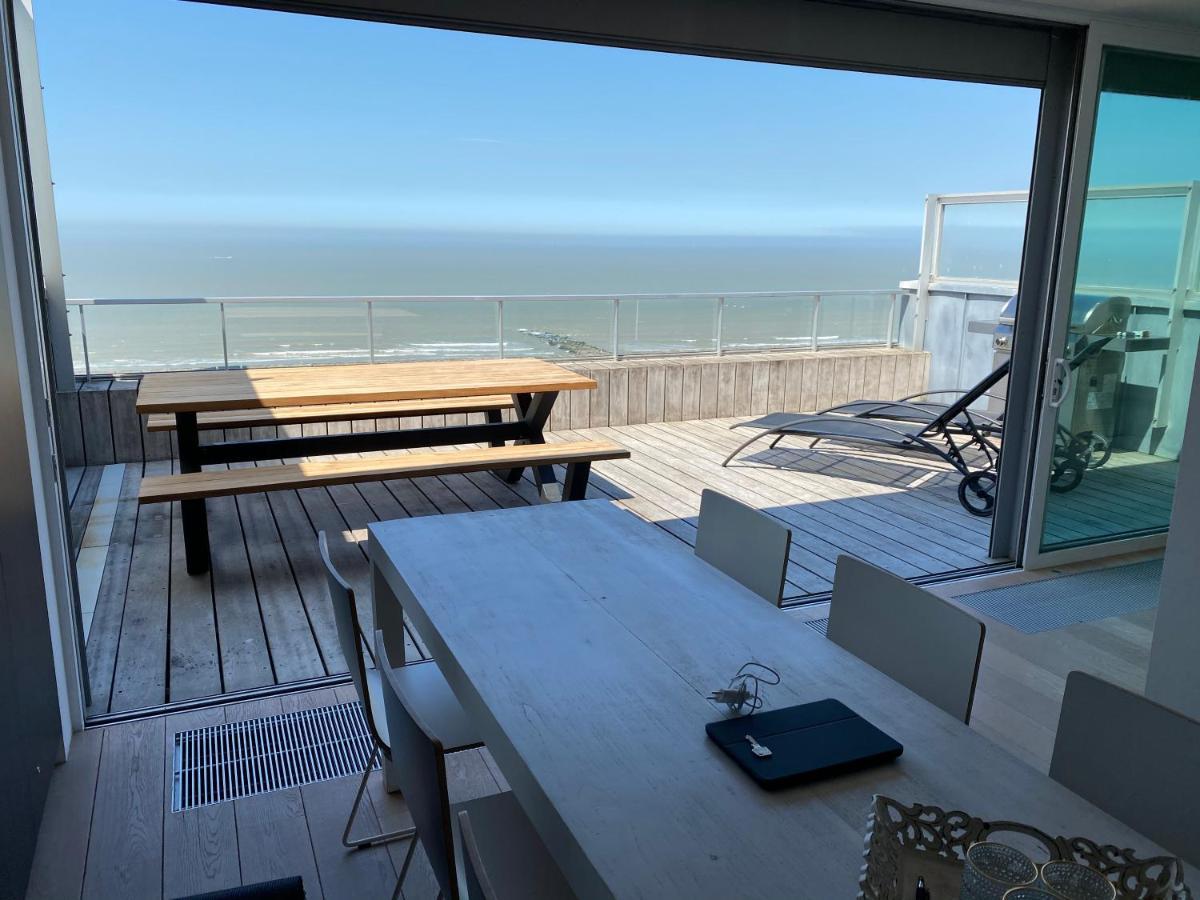 Penthouse Sea-Loft Blankenberge, Uniek Zeezicht, Luxeloft Met 40M2 Terras! Daire Dış mekan fotoğraf